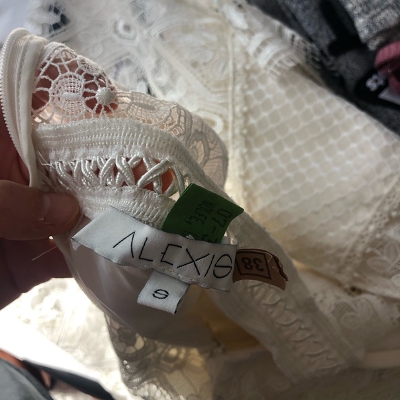 Alexis lace trimmed white romper - Picture 2 of 4